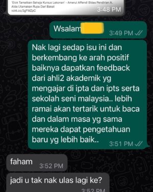 Amerul Affendi Instagram - Mohon maaf buat rakan2 wartawan yang ingin follow up berkenaan isu ni.. lebih baik kita pergi ke arah positif dan memberi ilmu yang baik buat masyarakat untuk lebih mengetahui kenapa pentingnya seorang pelakon itu berilmu. bukan semata bersandar pada rupa paras sahaja.

Manakala @finasmalaysia masih berdiam dengan statement BOD mereka.. Diam tandanya setuju bak kata orang dulu-dulu.