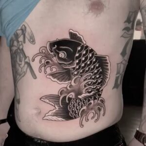 Ami James Instagram - @the_pearl_rotary @tattoodo.app @camsupply #koifishtattoo #japanesetattoos #irezumitattoo