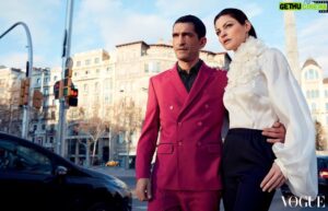 Amr Waked Instagram - Walking the streets of Barcelona with the stunning Sarah Shahin for @voguearabia February 2018 by @vladimirmarti