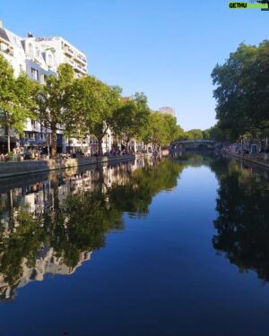 Amr Waked Instagram - Reflections on canal St. Martin #paris #september #2020
