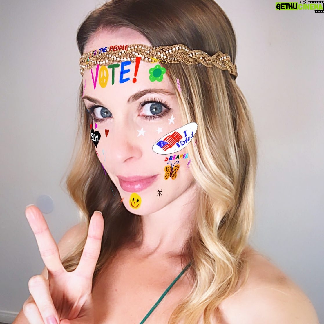 Amy Gumenick - 1.8K Likes - Peace, love, VOTE. ✌🏻💙 #yourvoicematters #getoutthevote #everyvotecounts #bethechange #votethechange #forthefuture #ivoted #voteearly