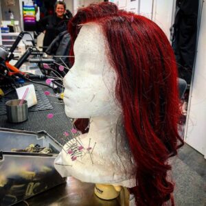 Amy Gumenick Instagram - Reunited and it feels so good...👩🏻‍🦰 #Cupid #Arrow #carriecutter #shesback #transformation #makeuptrailer #acupuncture #redhairdontcare #flashbackfriday #fbf #bts @cw_arrow @thecw