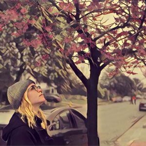 Amy Gumenick Instagram - “Yesterday is gone. Tomorrow has not yet come. We have only today. Let us begin.” #MotherTheresa 🍂 #lookingforward #inthemoment #bepresent #inspiration #positivevibes #prisma #painting #nature #breathe