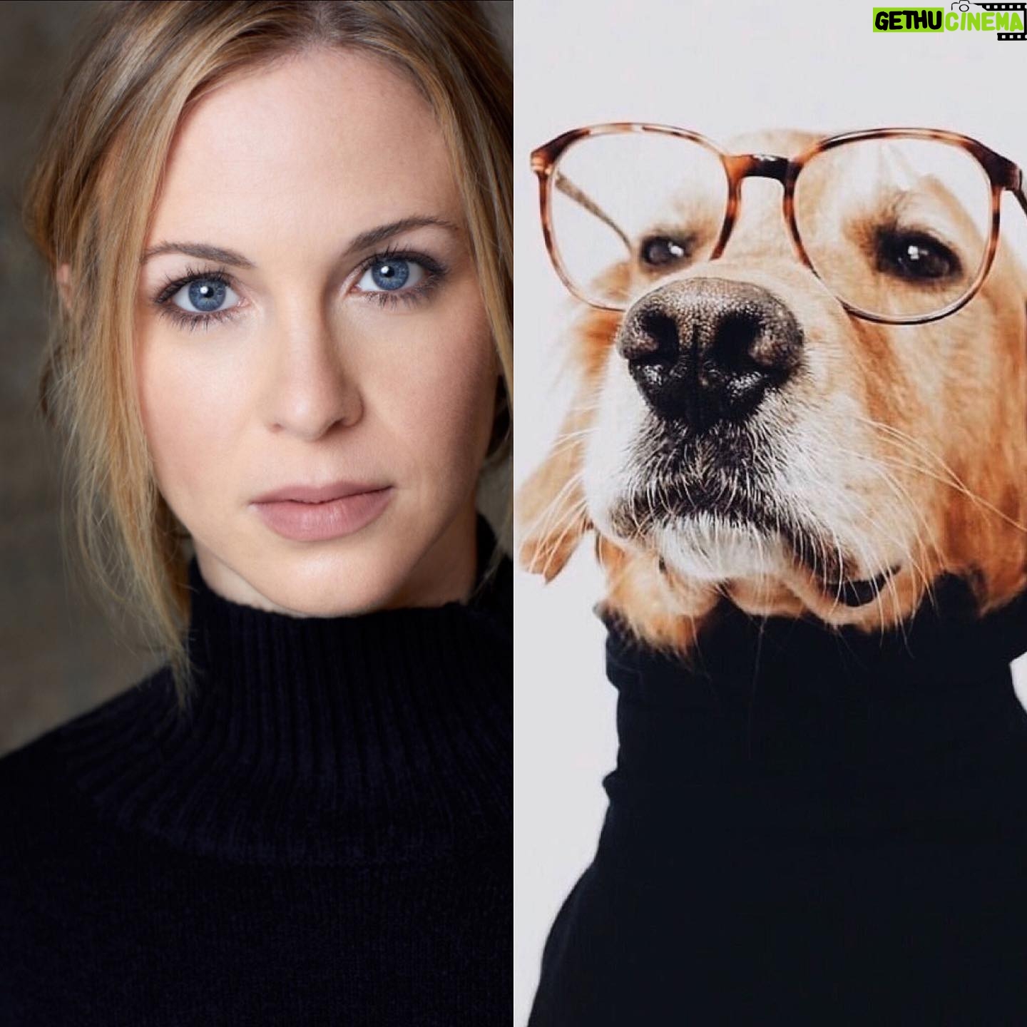Amy Gumenick - 1.3K Likes - Who wore it better? 🤣🐶 #headshot #turtleneck #puppylove