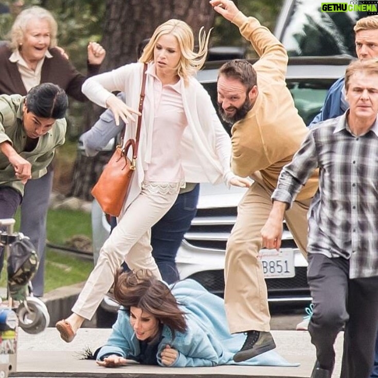 Amy Gumenick - 1.3K Likes - Sorry Sandy! #Fbf to running over Miss #SandraBullock...a girls gotta do what a girls gotta do! 😳 @birdboxmovie @netflix #sorrynotsorry #productionstill #makingmovies #actionshot #flashbackfriday