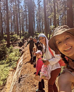 Amy Paffrath Instagram - Proof of life and how utterly small we are 🌲🥾⛰️🌸