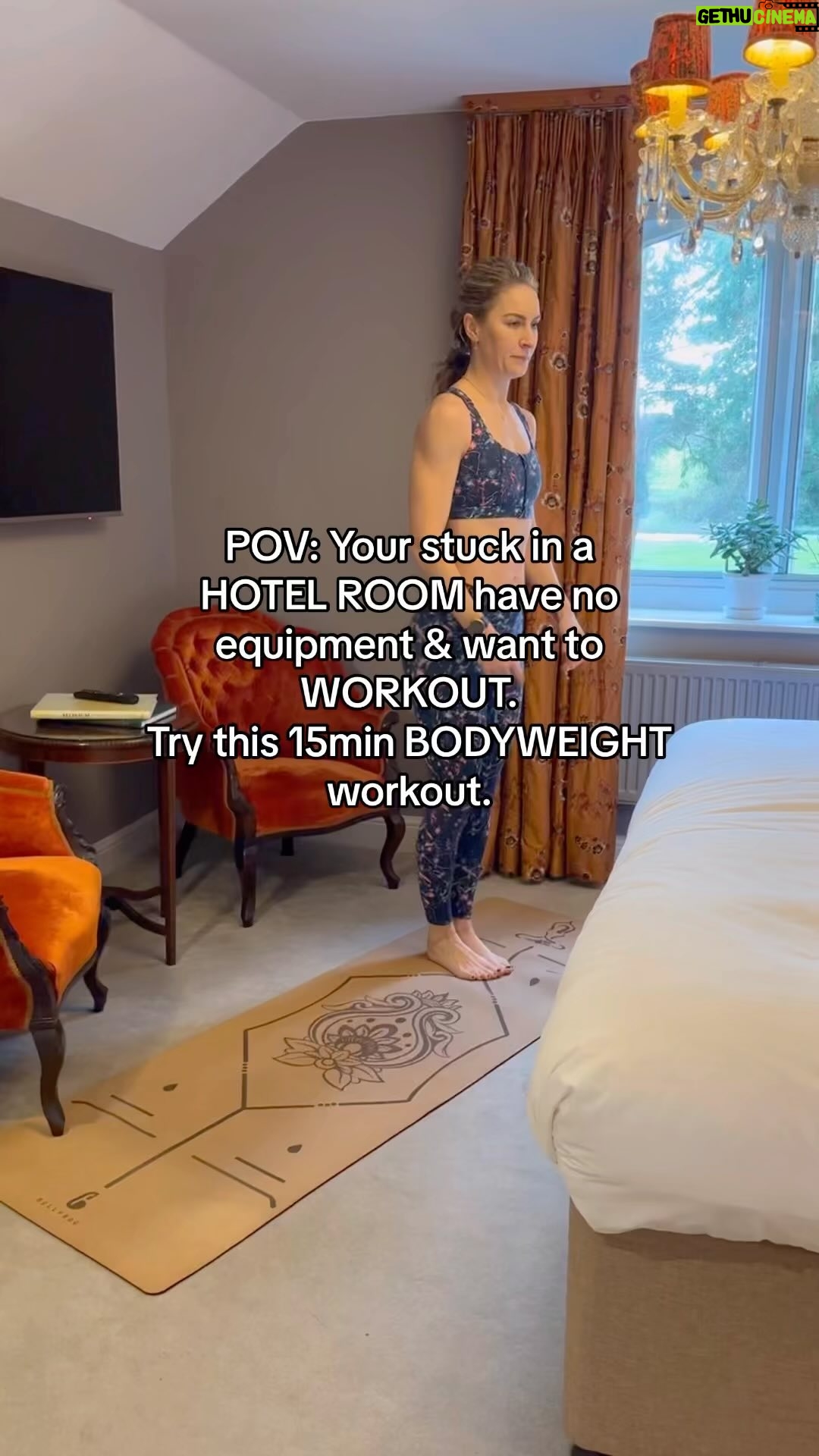 Amy Williams - 133 Likes - Ever find yourself stuck in a hotel room when you’re on a work trip, your itching to workout but there’s no gym and you want to stay in your room?!
Here’s a full body circuit for you to try if your ever stuck in a hotel room, or just working out from home with no equipment. Save it and share with someone who travels a lot.
Tell me how you find it afterwards.
•3-4 rounds total
•12-15 reps or 20-30 sec per exercise
•Minimal rest period between exercises.
•Take 1-2 minutes off between circuits.
The Circuit 👇🏻:
1.Lateral lunges R & L
2.Mountain Climbers
3.Straight leg toes touches R & L
4.Alternating forward lunges
5.Butterfly knee glute bridge
Want workouts to do daily? Join my online coaching program/app and let me write them for you. 1:1 programs and nutrition plans aimed to reach your goals and aspirations 💪🏻.
Click link in bio and let’s chat.
#FitMum #transformation #fitfam #simpleworkout #bodyweightonlyworkout #hotelroomworkout #noequipmentworkout#workoutfromhome #easytofollowworkout #onlinecoaching #onlinetraining