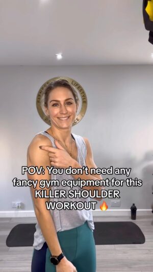 Amy Williams Instagram - 🏋️‍♀️ Who says you need loads of fancy equipment to get a killer shoulder workout?  Don’t let a packed gym or limited space hold you back! With just your own bodyweight and a tiny corner either in the gym or your house, you can still burn 🔥 those shoulders!!. 

Here’s a simple yet effective routine:
👉🏻 Try 3-5 rounds of 8-12 reps depending on your weight and fitness level. 
Rest 1-2 mins between rounds.

1️⃣ Pike Press
2️⃣ Up Down Plank
3️⃣ Shoulder Tap Planks
4️⃣ Bum Tap Planks
5️⃣ Alt Arm Reach Plank
6️⃣ Reverse Bear Knee Taps

Remember, it’s not about the quantity of equipment but the quality of your effort. So next time the gym is packed and all you see is a spare mat, embrace the challenge and make the most out of your space! If your interested in having me write 1:1 programs, workouts, nutrition plans to suit your goals so you can workout from home or a gym, DM me 👌🏻
Fuelled by @uperformuk 

#NoGymNoProblem #SmallSpaceBigResults #fitnessmotivation #shoulderworkout #simpleworkout #bodyweightworkout #noequipmentworkout #homeworkout #workoutfromhome #onlinecoaching #transformation #thismumtrains #letmecoachyou #personaltrainer #olympian