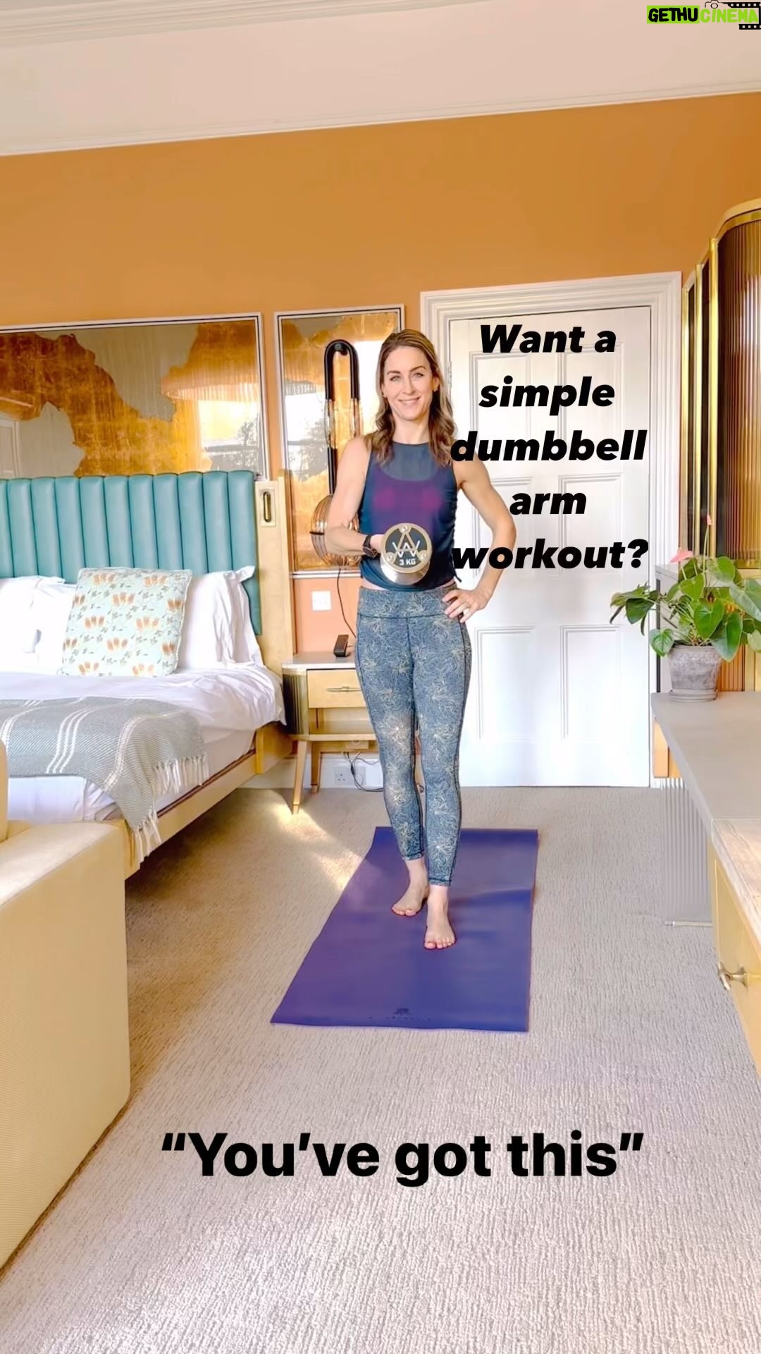 Amy Williams - 260 Likes - Simple arm 💪🏻 workout for you all. Exercising doesn’t need to be complicated or hard to understand. This is an example of one of my home workouts I write for my online clients to do from the comfort of their living room.
You need just 15/20 min of time to get those your arms burning 🔥!!
Really try to push your limits, add that extra 1kg or extra rep.
Details👉🏻 10-15 reps per exercise , minimal rest.
3-4 Rounds, 60-90 seconds rest end of each round.
1️⃣ External Rotations
2️⃣ Shoulder Press
4️⃣ Tricep Kickbacks
5️⃣ Bent over Rows
6️⃣ OH Tricep Extensions
7️⃣ Bicep curls
You can use a Dumbbell, Kettlebell, Heavy Book, Milk Cartons, water bottle ! Anything to add resistance.
🔹
This is the perfect home workout, just find a small space, grab some form of weight and away you go. Tag a friend and save to your collections 💪🏻.
🔹
Keen to learn more about my online bunching? Drop me a DM or hit 🔗 in bio.
#wod #dumbbellworkout #pt #functionalfitness #workoutoftheday #simpleworkout #strengthtraining #onlinecoaching #onlinetraining #workoutfromhome