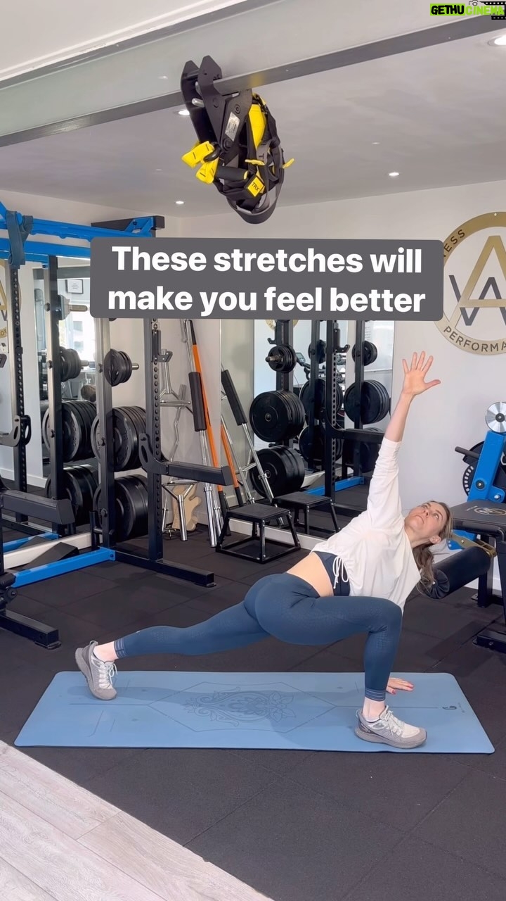 Amy Williams - 136 Likes - Try these stretches each day and I promise you’ll start to feel better in your body.
Just 60 secs per stretch, move anyway that makes you feel good. Hold and breathe into the area/muscle your stretching.
Remember - If you can be just 1% better than you were yesterday or last week or last month, then you are making progress 👊🏻.
#stretching #mobility #dailystretch #simplestretches #onlinetraining #onlinecoaching #breath #dailymovement