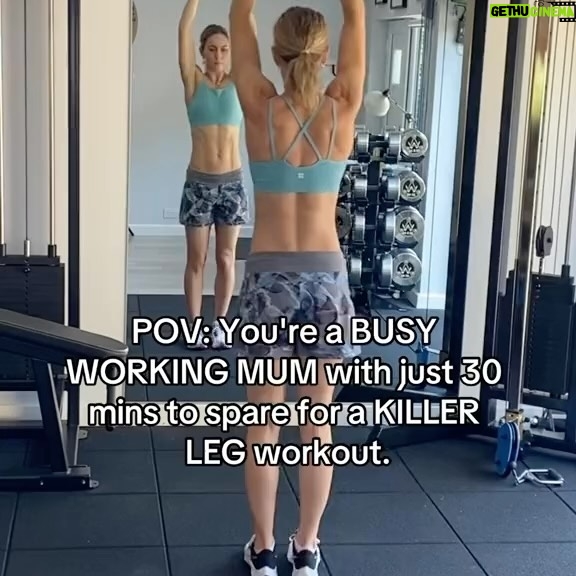Amy Williams - 118 Likes - You’ve just wrapped up a long day at the office and have only a half-hour window before dinner. You don’t have time to hit the gym, but you still want to get a solid leg workout in.
Here’s how you can work 🔥 those legs using just a pair of dumbbells, bands a step if you have one and your own body weight:
✨Do a few mins warm-Up (2-3 mins):
- Jog on spot, skipping, high knees or do jumping jacks to get your blood flowing.
👉🏻Aim for 3 Rounds, 1 min rest between rounds.
Leg Workout (15/20 mins ish!):
30-40secs per exercise or each leg
1.OH Alternating Lateral Lunges
2.Single leg deadlift L&R- Band optional
3.Hanging Goblet Squat - Go wider with the legs
4.Step Ups R&L- Go deep
5.Single leg hamstring bridge L&R
✨Cooldown (5 mins):
- Stretch your hamstrings, quads, and calves to improve flexibility and reduce soreness.
30 minutes later, you’re done! Let me know if those legs were shaking!
What workouts you want help with next? DM me about 1:1 online coaching
#NoExcuses #LegDay #dumbbellworkout #killerlegworkout #gluteworkout #workoutmotivation #workoutroutine #simpleworkout #NoGymNoProblem #FitLife #SmallSpaceWorkout #QuickWorkout #BusyLife #FitnessJourney #TrainerTips #legworkout #lowerbodyworkout