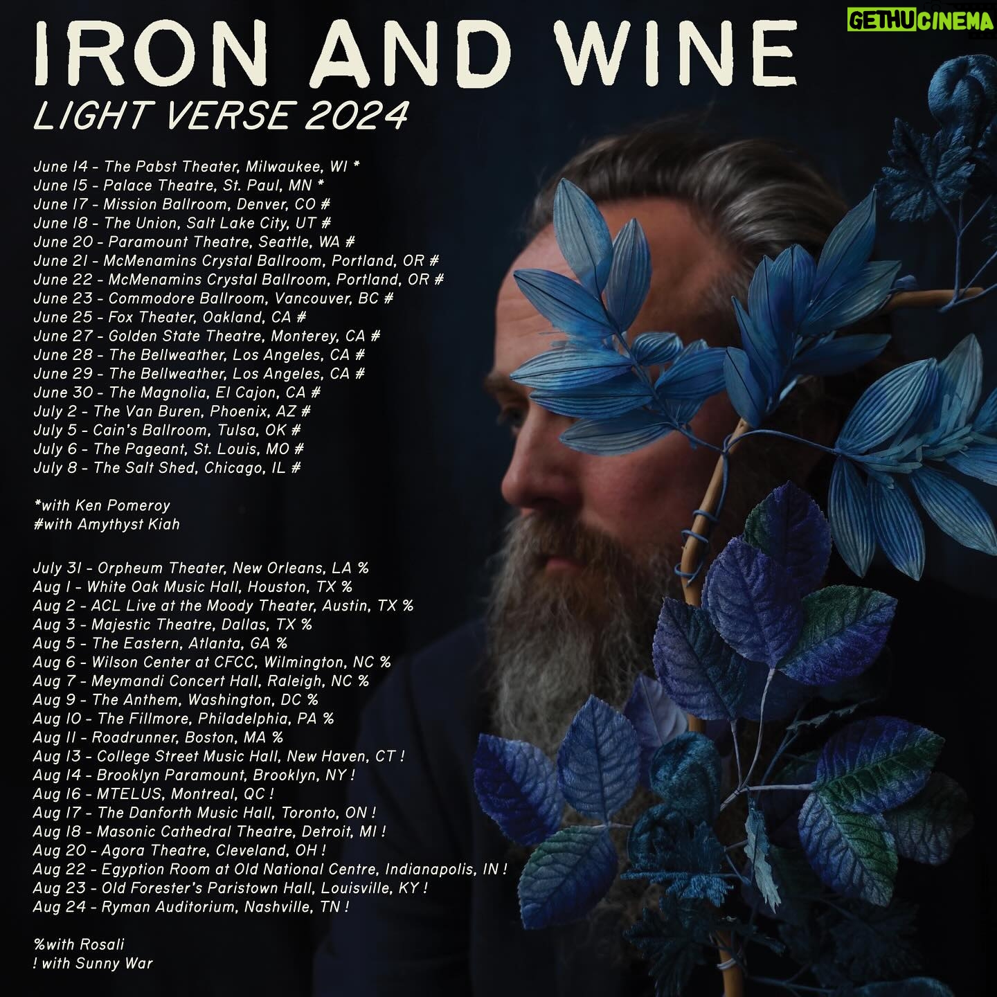 Amythyst Kiah - 634 Likes - Just Announced! I’ll be supporting @ironandwinetour on a bunch of dates this Summer. Can’t wait to see ya’ll out there. ✌🏾
📸: @steel.string.photo