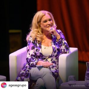 Ana Bustorff Instagram - Posted @withregram • @ageasgrupo O segundo dia da Conferência MaisIdadeMais terminou com o desejo de criar uma sociedade mais integradora, que não coloque prazos de validade aos mais velhos. ✨
⠀⠀⠀⠀⠀⠀⠀⠀⠀⠀
Pelo palco do Teatro Armando Cortez passaram diversas caras conhecidas, como Ana Bustorff e Liliana Campos, mas também representantes do Grupo Ageas, a 55  e o projeto PROXIM(IDADE) da Santa Casa de Misericórdia da Redinha, que partilharam histórias emocionantes e testemunhos verdadeiramente impactantes. 🗨
⠀⠀⠀⠀⠀⠀⠀⠀⠀⠀
Esta iniciativa do Grupo Ageas Portugal com o Correio da Manhã enalteceu os mais velhos, e relembrou a todos: temos de cuidar melhor de quem cuidou de nós.💙
⠀⠀⠀⠀⠀⠀⠀⠀⠀⠀
#GrupoAgeasPortugal #GrupoAgeas #Ageas #MaisIdadeMais #envelhecimento #saúde #rendimento #bemestar #proteção #histórias #experiências #soluções #envelhecimentoativo