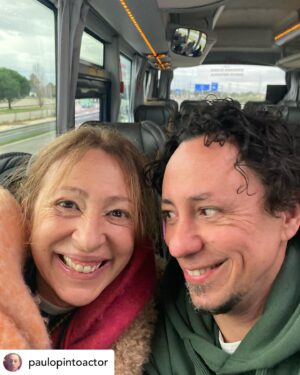Ana Bustorff Instagram - Posted @withregram • @paulopintoactor A Nossa Vida!
De @mickaeldo84 
E cá vamos nos em residência artística. 
Já são uns aninhos nesta vida, querida @bustorffana. 
Que bom!
