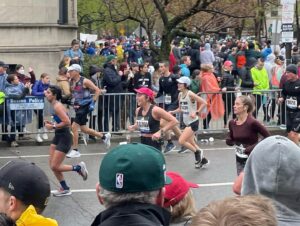 Ana Fabrega Instagram - I ran the Boston marathon yesterday. 🤠 I had a short training cycle and some setbacks along the way, so I just wanted to finish…and I did. It was hard haha and it was cold and rainy but I had a blast. Shout out to @roguechris for helping me train for this and to Simone for being my guardian angel. Can’t wait to give it another shot.