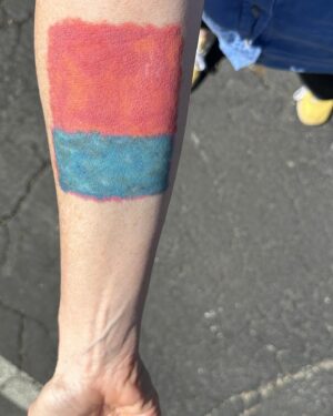 Ana Marie Cox Instagram - Finally have the post to show folks when they ask what country’s flag I have tattooed on my arm.

lol: the tattoo IS a Rothko, it’s THAT ROTHKO.