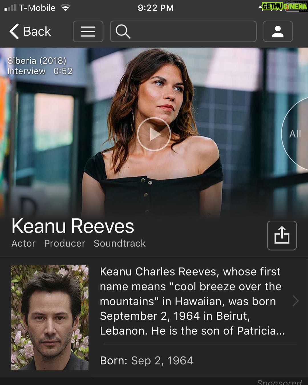 Ana Ularu - 1.5K Likes - When you search #imdb to prove a point about #somethingsgottagive #coveryourpartnerinarms #kc