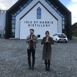 Ana Ularu Instagram - This great actor dude #thelastkingdom’s own @markrowley90 and I, #siberiamovie ‘s own..me will be at the Barbican Underwire Film Festival this Saturday at 4 pm with our film #LiftShare directed by Virginia Heath. In heart and mind. Check it out, London folk. #barbicanunderwirefilmfestival #barbicancentre #london #shortfilm #cinema #hebrides #scotland #magic #island #actor