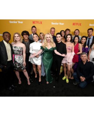 Ana Yi Puig Instagram - survived my very first premiere and it was the most magical night! still in disbelief that I get to call these brilliant, beautiful humans my friends. I cannot wait for the world to have you, @senioryearnetflix ✨

👗: @saulee 
💄: @stephhcardenas
👠: @stevemadden
