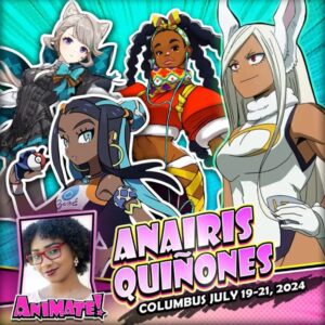 Anairis Quinones Instagram - hey yall! here’s my current convention schedule for 2024 🥰 there’s a couple that haven’t been announced yet but i’ll be traveling a lot to see you guys!!

i’m no longer livestreaming, so please catch me in person if you can! i’d love to meet (or re-meet) and talk nerdy with yall ☺️❤️

#pokemon #genshinimpact #bnha #mha #myheroacademia #mirko #miruko #lynette #nessa #jjk #jujutsukaisen #rika #sf6 #streetfighter #streetfighter6 #kimberly #sao #bleach #hiyori #aot #attackontitan #snk #voiceover #yelena #rwby #demonslayer #hinatsuru #rezero #wondereggpriority #rikakawai