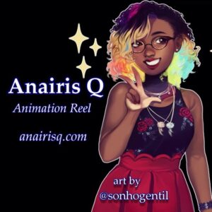 Anairis Quinones Instagram - ✨🎙️Check out my animation demo! 🎙️✨ ★ Email: anairisquinones@outlook.com
★ Website: anairisq.com

Big thank you to Sound Cadence Studios! Art by @sonhogentil 💕
