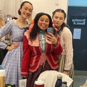 Anastasia Martin Instagram - What a dream…what a beautiful bunch of humans. I have so loved sharing the stage with these wonderful people every day and having my sisters by my side through it all 🤗 Little Women is such a heartwarming and healing story that I am so proud to have been a part of telling. 

Heaps of love to you all 💛

Over and out…
Sweet Beth x
