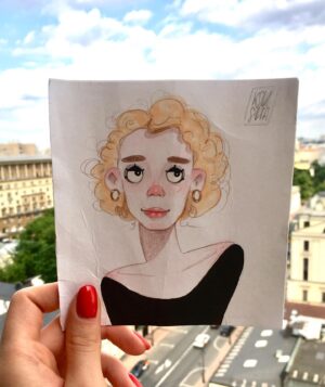 Anastasia Talyzina Instagram - Други! Удивительно-талантливая девочка @ksush02 создаёт атмосферные, очень трогательные, волшебные портреты!💕Она потрясающе точно улавливает самые яркие черты человека и переносит их на бумагу💘 Это может быть отличным подарком для близкого человека или просто допингом хорошего настроения для себя👌🏽Так что, друзья мои, знакомьтесь и бегите к ней в срочном порядке заказывать миниатюру!⭐️