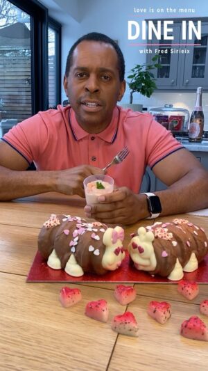 Andi Peters Instagram - It’s February, and that means…Valentine’s Day ❤️ #MyMarksFave are the fantastic Gastropub Duck Croquettes and from Feb 10th you can get a starter, main, side, dessert, fizz and chocs as part of the Dine In deal. What’s not to luuurve? #ad