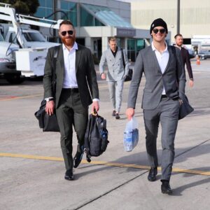 Andre Burakovsky Instagram - Last game before Christmas. Merry Christmas from me and @icole28