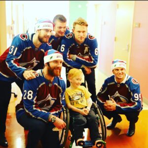 Andre Burakovsky Instagram - Had a great time visiting all the kids at the children’s hospital today. Always fun to see a cute little smile #staystrong