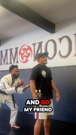 Andre Ewell Instagram - Trust can get you in trout but trust me when I say I’m a #BlackBeltInKarate 😁 @karatecombat #trustfall #karate