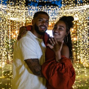 Andre Gray Instagram - Let the caption speak for itself this time. ❤️💍 Hasta la muerte.