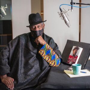 André Leon Talley Instagram - At the Kessler Media Production,(Katonah, NY)studio where I did the voice reading of #thechiffontrenches on my 72nd anniversary, October 16th.  It was a dreary rain-soaked afternoon, and I had just had my annual flu shot
the day before. So if I look a bit like I am under the weather, it is because I am/was/still am!
How I got over, my soul looks back and wonder how I got over.  Gospel lyrics by Clara Ward - I soldier on, through the trenches of life living and EVER  hopeful for our great nation to be healed on November 3. 
Please wear masks and wash your hands frequently. Eight million people infected and over 220,000 who lost their lives.  Plan your VOTE.  And God Bless the lady who is reported to have stood in 
line for over 12 hours in the state of Georgia. VOTE. 📸// Jonathan Becker
#bidenharris2020 #vogue #cfda #marcjacobs #blacklivesmatter #grammys #vote