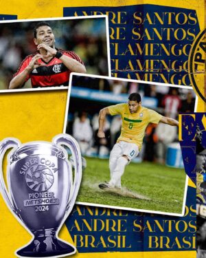 André Santos Instagram - 27x FAVELA! 

Já confirmado na estreia, já mergulhado no que é o clube, emocionado por ser um esperança de uma comunidade de mais de 40 mil pessoas. Diz que tremeu a alma vendo nossos vídeos, vai subir no alambrado se fizer gol. 
Terão que reforçar a estrutura na Super Copa Pioneer. 

Começou em Santa Catarina, campeão nos dois maiores clubes de massa deste país, fez gol na Premier League! Sem perder brilho de apaixonados na Turquia, um dos raros a vestir a amarelinha. 
Jogou com Neymar, recebeu assistência de Ronaldo, foi parceiro de Van Persie. A alma dele é do povo. 

Lateral e meia, mas, principalmente, um craque profissional refinado em talento. 
Mais do que aos Santos, abençoado por Deus. 

No dia 27, o novo camisa 27! 
Agora ele é Gato! 

Bem-vindo, @andre_santos27 

Coordenação geral de marketing: @drc_dom 
Direção de arte: @art.cmpy 
Apoio comercial: @aguiadeouroautoescola 
Apoio em patrimônio: @useuniex