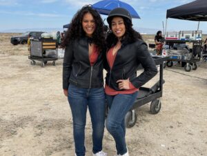 Andrea Cortés Instagram - Ready for tomorrow’s season finale?! 

Always a blast getting to work with @michellejubilee ! 

#MayansMC #MayansFX