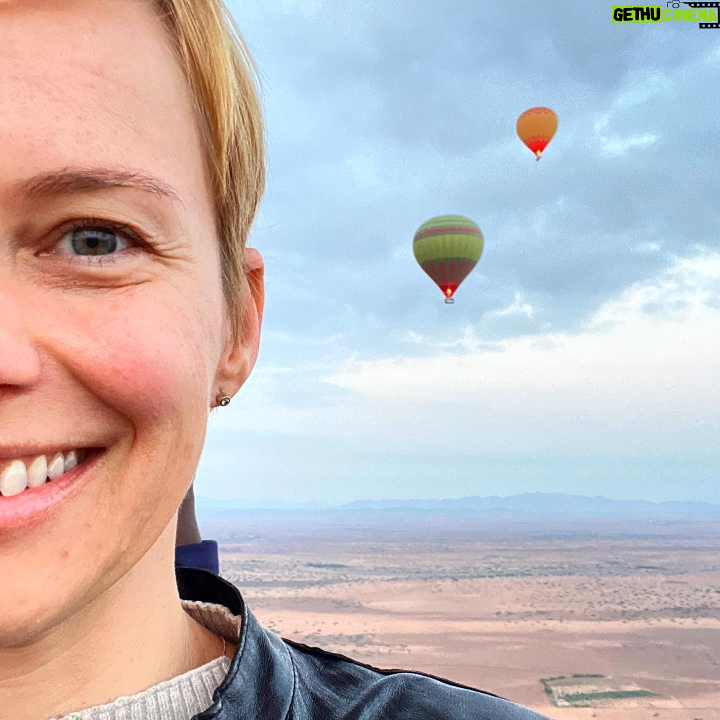 Andrea Osvárt - 1.2K Likes - Above the Clouds 🥰 #airballoon #morocco #marrakech #hotairballoon #holiday