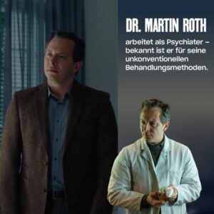 Andrea Osvárt Instagram - Das sind sie: Die fünf Schicksale in Die Therapie von @sebastianfitzek - Wird Viktor dem Verschwinden seiner Tochter auf die Spur kommen? Ab 26.10. gibt es #FitzeksDieTherapie bei Prime Video. 

📺 #DieTherapie