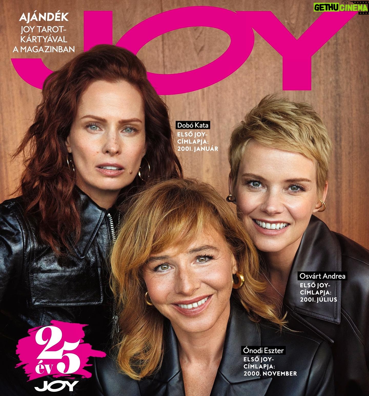 Andrea Osvárt - 1.3K Likes - Szelíd motorosok 😆
25 év után ismét a @joyhungary magazin címlapján! Megtisztelő @eszter_onodi és @katadobo társaságában ennyi év után ismét itt szerepelni 🥰 Nekem fel sem tűnt, hogy eltelt 25 év 🙈🤪 Köszönet a #joymagazin-nak a nosztalgiáért 🥰 #cover #25anniversary #25thanniversary #magazine #magazinecover #covergirl #betterthenyesterday #over40 🙏🌸