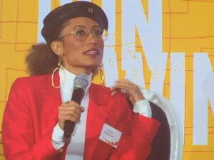 Andrea Riseborough Instagram - Long live Elaine Welteroth #WeAreEmily #ElectWomen