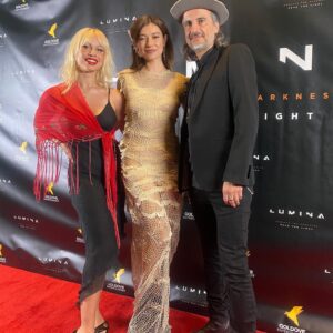 Andrea Tivadar Instagram - Hi everyone! I needed a bit of time to digest my one-of-a-kind  trip to Los Angeles. Last Saturday I had the chance to watch ‘Lumina’ on the big screen at @regallalive We started shooting this Sci Fi in 2020 in Morocco, at a time we all felt we might never get the chance to shoot a film ever again. I am honoured to have seen it alongside the other fantastic leads of our film:  the marvellous @sidneynicolerogers @iamkenl @ericrobertsactor @heyemilyhall and our director @ginomckoy 
Rupert @rupertlazarus and Eleonor, you have been deeply missed💔
Huge thanks to my dream agents @iam_globaltalent and @valerie.mccaffrey.58 for casting me in the role of Delilah. 
My evening wouldn’t have been the same without my wonderful supporters @annavinas @alberturia @cyrusge @miaestonia Thank you for showing up for me like you do🙏🏼❤️
Now let’s talk about my fabulous dress designed by @buj.studio . As most of you already know, a conscious attitude towards consuming fashion has always played a huge role for me. This dress is made with recycled fishing net and silicone and the level of craftsmanship  to archive this beauty is unreal. Thank you for making me feel so confident and at my best Raquel!❤️ @iam_samata this designer should be on your radar🖤
I appreciate and love you all.
X
A
.
#movies #redcarpet #anighttoremember #actorslife