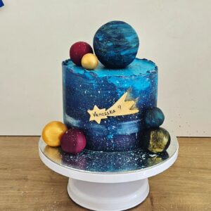 Andrea Veselá Instagram - #cake #birthdaycake #galaxie #vesmir