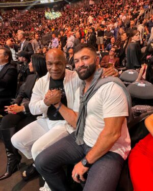 Andrei Arlovski Instagram - #IaM not gonna lie …..))
Since #I was 14 years old , when I saw 👀 first #boxing #fight with #ONEandONLY - #IRON @miketyson , I knew that one #day I’ll take a #pic with MT ))) and 3o  years later - I did ))
#ThankYou so so much to Mr Reed @reedharrisufc  and the @ufc …..
I was like a kid , didn’t want him to goooo )
Lucky kid @AndreiAArlovski got his pic with the #boxing legend at age 11 )) 

Terminal list one of my #favorite TV series 
Thank you Mr Chris @prattprattpratt  for the pic for me and my son @AAArlovski 

Thank you @miles.teller for the pic

Thank you UFC HOF @chuckliddell  for the pic and I’m so happy to see Mr Taran Butler @tarantactical get into the #UFC 
Can’t wait to come and shoot with you ….)

It was an AWESOME NIGHT , GREAT FIGHTs and UNBELIEVABLE EXPERIENCE …..

Отличные бои , рад что не подвел @betera_by  с прогнозом …..
Сынок , который #АндрейАндреевичОрловский получил не забываемые эмоции ….
Короче #ЖИЗНЬ ХОРОША 
Ща домой , к любомой жене @milana_arlovskaya , моему красавчику @dominic_a_arlovski  @dominic_arlovski  @dominic_hulk_arlovski  и моей принцессе ….)

#AndreiThePitBullArlovski #OriginalPitBull #WARlovski #FAMILY #ArlovskiFamily