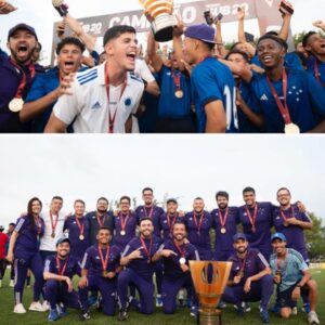 Andrés D'Alessandro Instagram - Campeão Mineiro Sub-20 2023!

Parabéns ao grupo de atletas, corpo técnico, profissionais e diretoria da nossa base. @cruzeiro 

Dedicação, comprometimento e trabalho nos levam
às conquistas!

📸 @cruzeirobase 

#CriasDaToca #MineiroSub20 #FechadoComOCruzeiro

🦊⚽️🏆