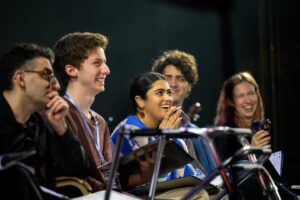 Andrew Barth Feldman Instagram - it’s been almost a month since 13: in Concert, which was one of the most joyful, meaningful, nostalgic nights of theatre i’ve gotten to be part of in a long time. there is nothing better than getting a bunch of smart, kind, generous people in a room/literal school and just saying “PLAY!” my mom would have loved it so much, and in fact i really feel like she did. thank you so much to everyone who came out and everyone who was a part of it! 

and the biggest thank you to @lwacademy for everything. please support the Barbra Barth Feldman Performing Arts Center. it is a special space, and we all, indeed, have a little more homework to do!
(BTS photos by @gcope.nyc
show photos by @rebeccajmichelson )