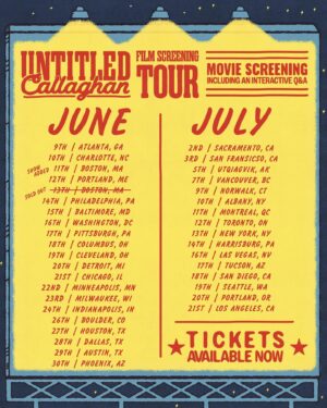 Andrew Callaghan Instagram - Dug up an ancient hard drive with a top secret forgotten movie on it. We on tour screening the mp4 privately in phoneless theaters, June and July. Link is in that damn bio for tix. If we missed any cities lmk