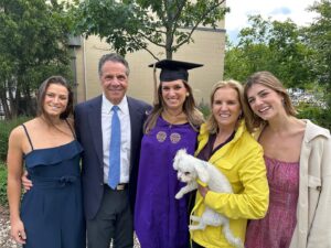 Andrew Cuomo Instagram - Congratulations to my @mariahkennedycuomo, who graduated from Northwestern Business School today — you continue to amaze me and make us all so proud.  So wonderful to be able to celebrate your incredible achievement together.