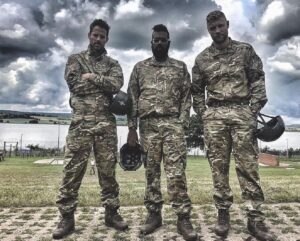 Andrew Flintoff Instagram - Another day at work with @jamie.redknapp @romeshranga and the amazing @royalmarines 👍🏻