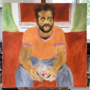 Andrew J. West Instagram - Cromwell ave. In progress... #wip #oiloncanvas #oilportrait