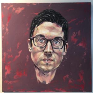 Andrew J. West Instagram - Maerty in Violet. 20”x20”. Started this one a couple years back. Just reworked it after learning some things and realizing how many opportunities I missed and how much further I could go with it.  Maybe I’ll push it even further after I learn more🤷🏻‍♂️. Btw, I appreciate all of you tolerating the art sharing. Nice to be painting regularly during this extended pause. I’m determined to improve! #oiloncanvas #oilportrait