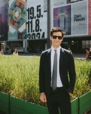 Andrew Keenan-Bolger Instagram - Last week I got go to Switzerland 🇨🇭 to visit friends and cheer on @Scottbix who helped curate a pop-up Pride event for @artbasel. This trip was all about wandering the storybook streets of Bern, eating fancy chocolate, visiting the town’s literal bear pit (for real, Google it 🐻), checking out some breathtaking work at the premier international art show, and hearing queer artists in conversation with each other as a part of the Arts & Embassies program that @scottbix helped curate. Definitely feeling pride and proud 🥰🌈